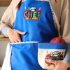 Chef Tasarım Mutfak Önlük Seti Denim Mavi