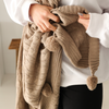 Nova Triko Throw Örtü 130x150 cm Vizon