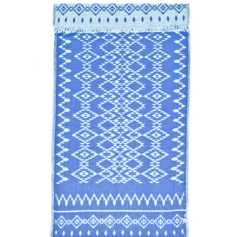 Aztec Müslin %100 Pamuk Peştamal 100x180 cm Denim