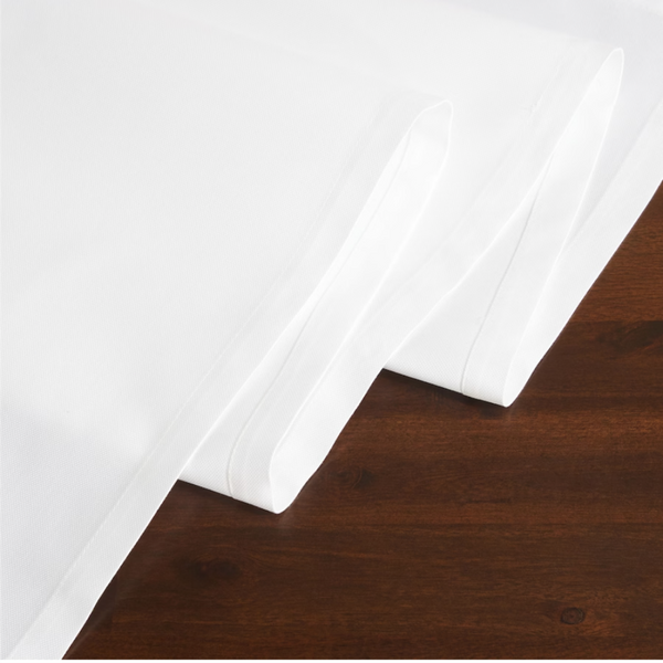 Genoa Dokuma Keten Leke Tutmaz Runner 50x150 cm Beyaz
