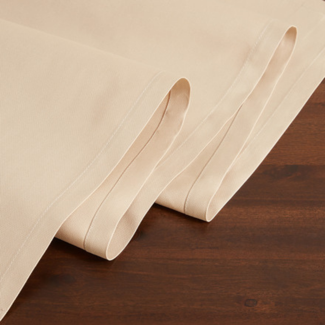 Genoa Dokuma Keten Leke Tutmaz Runner 50x150 cm Bej