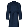 Waffle%100 Pamuk Unisex Bornoz Lacivert