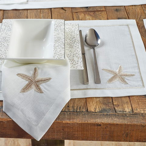 Sea Star Leke Tutmaz Keten Amerikan Servisi 30x50 cm Gold (2'li Set)
