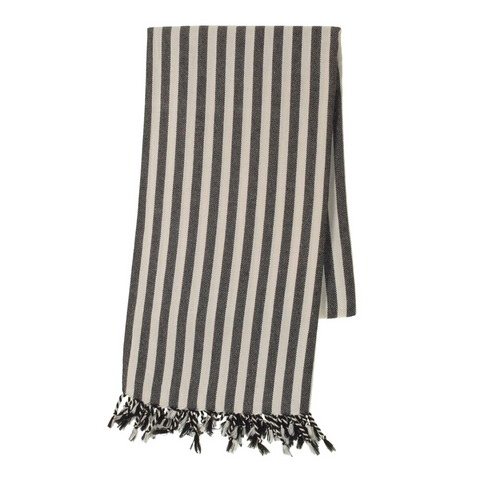 Stripe %100 Pamuk Peştamal 100x200 cm Antrasit