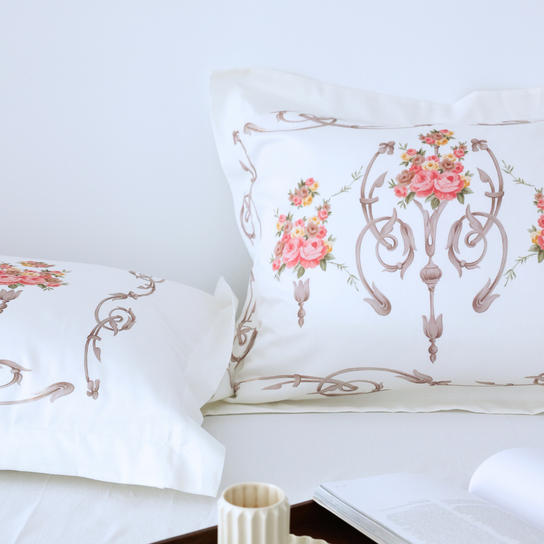 Roza %100 Pamuk Saten 2’li 50x70 cm Volanlı Yastık Kılıfı