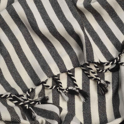 Stripe %100 Pamuk Peştamal 100x200 cm Antrasit