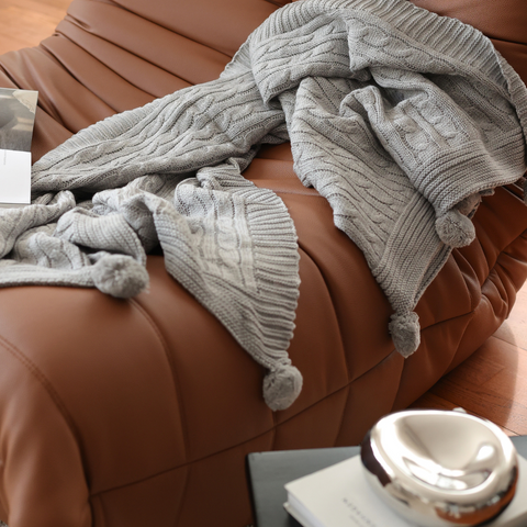 Nova Triko Throw Örtü 130x150 cm Gri