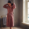 Ultra Soft %100 Pamuk Unisex Bornoz Gül Kurusu