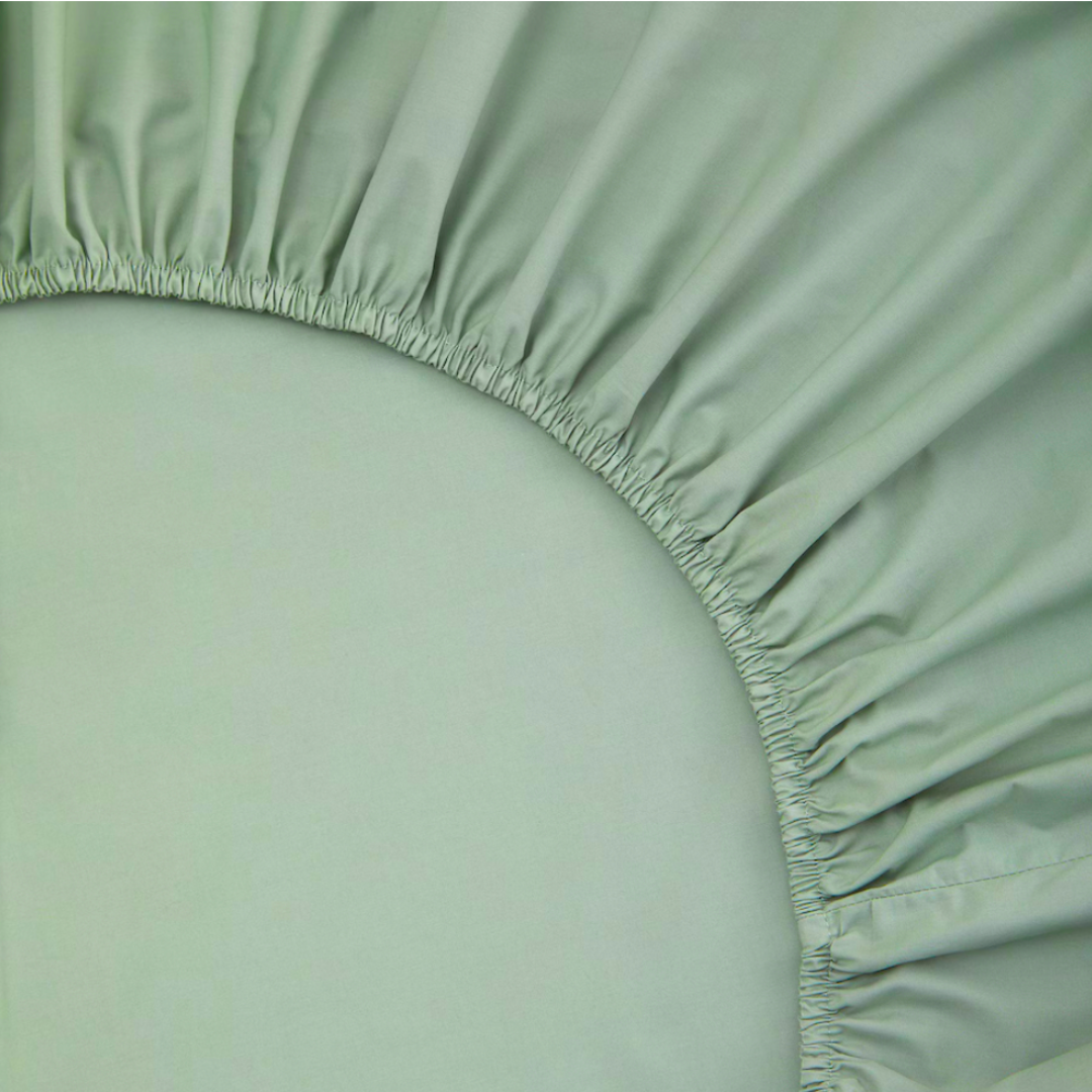 Çift Kişilik Lastikli Bambu Aloe Vera Çarşaf 160x200 cm Yeşil