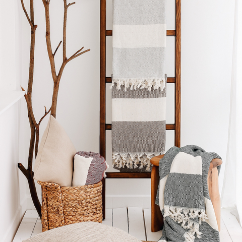 Ashley Çok Amaçlı Çift Kişilik Pamuk Pike 200x240 cm Kahverengi