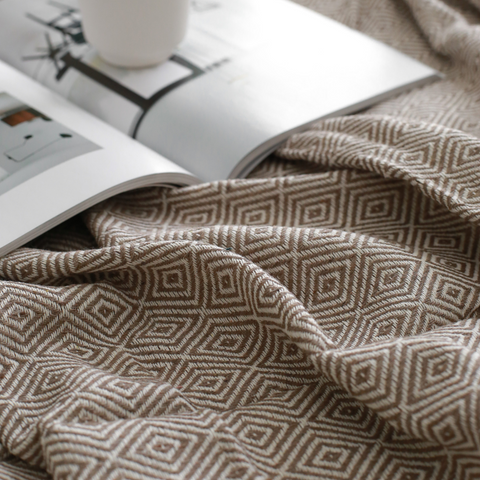 Ashley Çok Amaçlı Çift Kişilik Pamuk Pike 200x240 cm Kahverengi