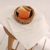 Waffle %100 Pamuk Banyo Havlusu 80x160 Beyaz