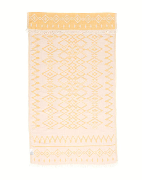 Aztec Müslin %100 Pamuk Peştamal 100x200 cm Sarı