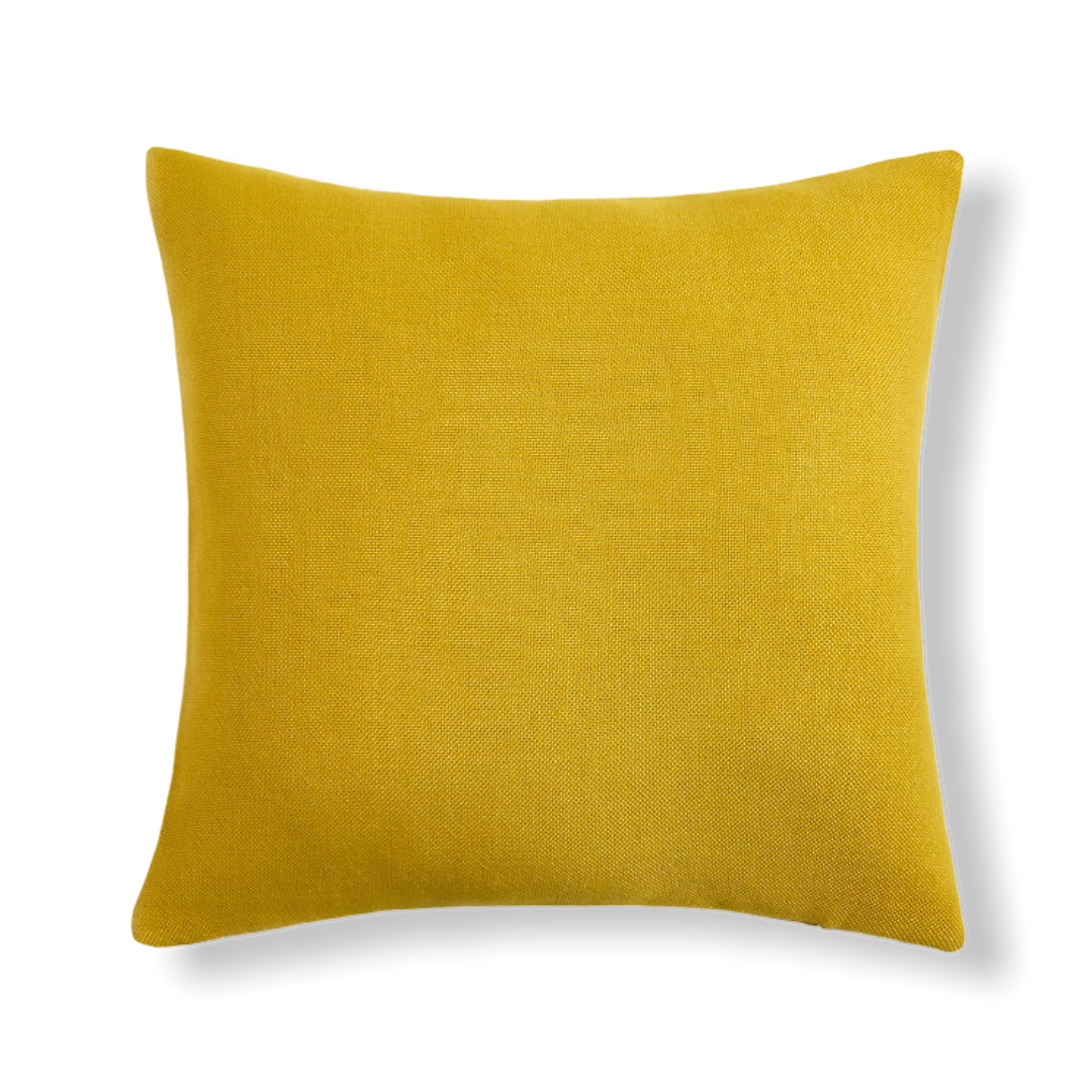 Lily Keten Kırlent Kılıfı 50x50 cm Safran