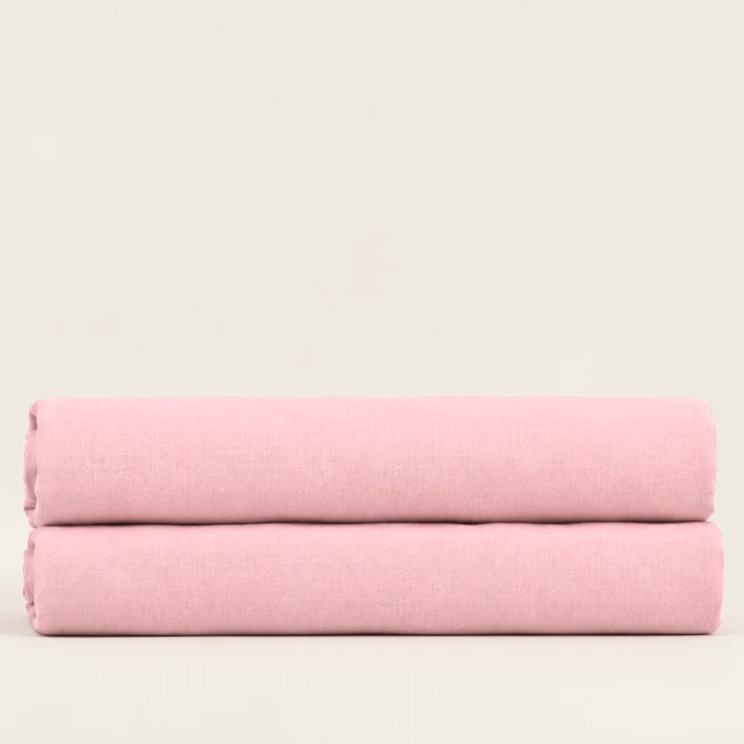 Stella %100 Pamuk Ranforce Çift Kişilik Lastikli Çarşaf 160x200 cm Açık Pembe