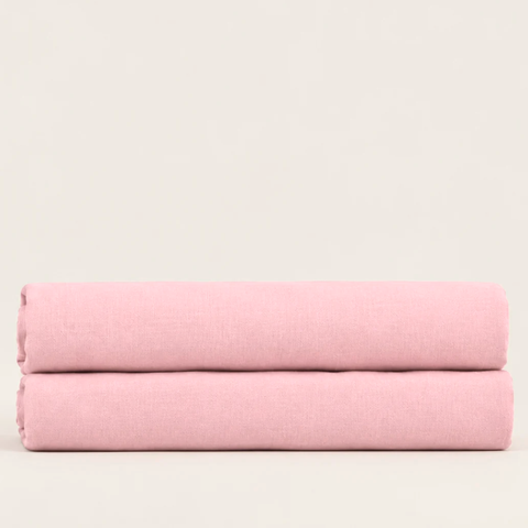 Stella %100 Pamuk Ranforce Çift Kişilik Lastikli Çarşaf 160x200 cm Açık Pembe