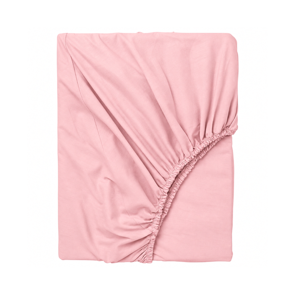 Stella %100 Pamuk Ranforce Çift Kişilik Lastikli Çarşaf 160x200 cm Açık Pembe
