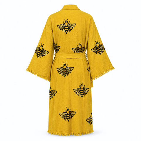 Honey Pamuk Kimono / Sabahlık Safran