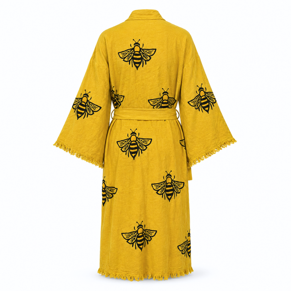 Honey Pamuk Kimono / Sabahlık Safran