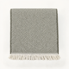 Aura Throw Battaniye 140x190 cm Yeşilimsi Gri