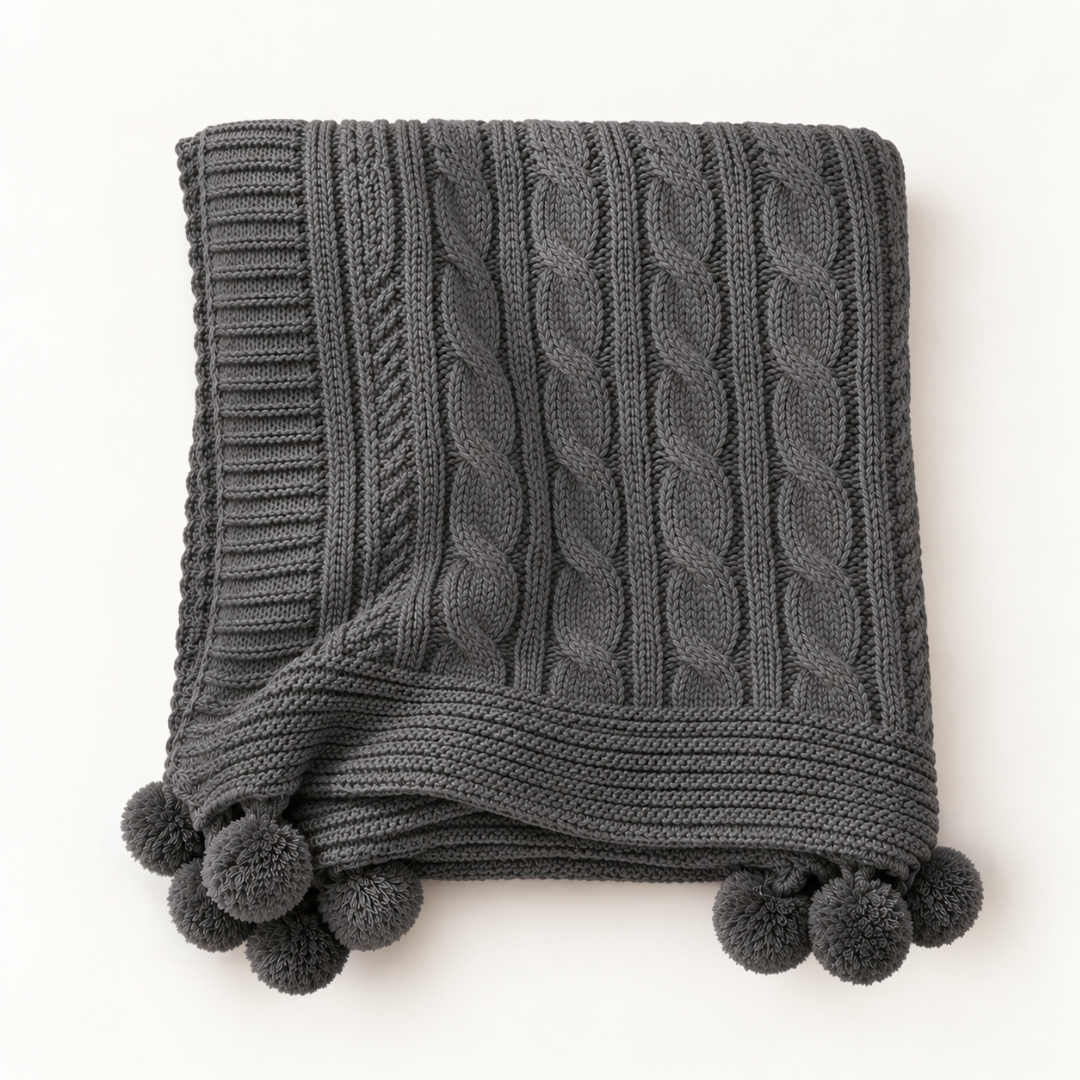 Nova Triko Throw Battaniye 130x150 cm Füme