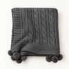 Nova Triko Throw Battaniye 130x150 cm Füme