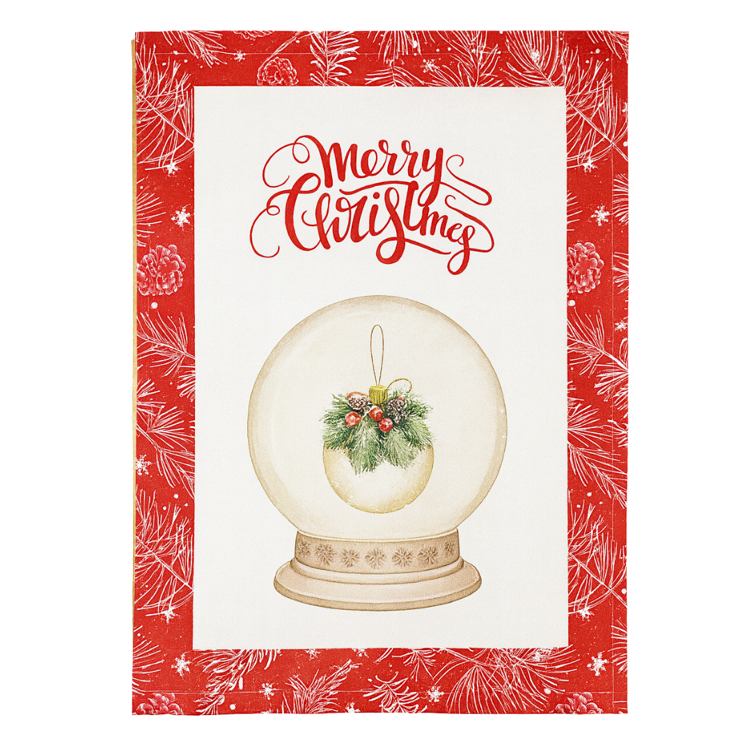 Festive Globe Çok Amaçlı Pamuk Mutfak Havlusu