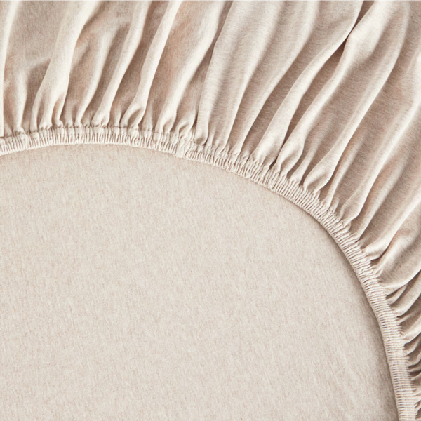 Tek Kişilik Lastikli Bambu Aloe Vera Çarşaf 100x200 cm Kırçıl Ekru