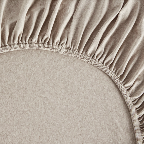 Tek Kişilik Lastikli Bambu Aloe Vera Çarşaf 100x200 cm Kırçıl Kahve