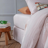 Allure Müslin Pamuk Lastikli Ara Ebat Çarşaf 140x200 cm  Pudra