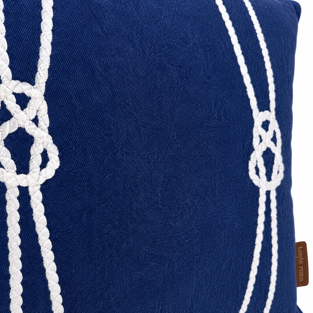 Harbour Premium Kot Nakışlı Kırlent Kılıfı 45x45