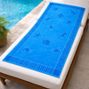Aqua Premium Pamuk Plaj Havlusu Mavi