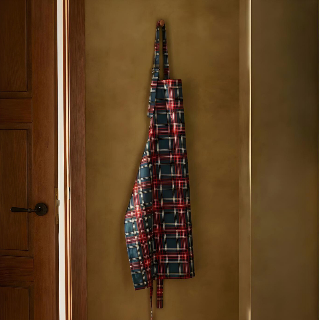 Tartan Mutfak Önlüğü Yeşil