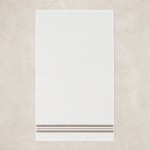 Mistral %100 Pamuk Bordür Detaylı Banyo Havlusu 80x150 cm Fildişi
