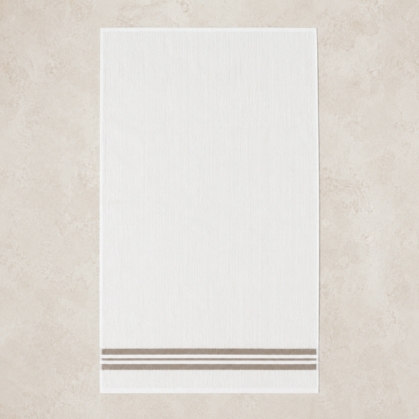 Mistral %100 Pamuk Bordür Detaylı Banyo Havlusu 80x150 cm Fildişi