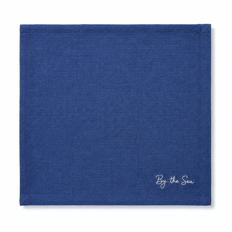 Azul Premium Denim Nakışlı Peçete Seti (4'lü Set)