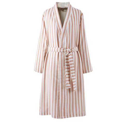 Terra Doubleface Midi Kadın Bornoz/Sabahlık Pudra