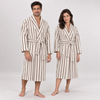 Como %100 Pamuk Unisex Bornoz Ekru/Kahve