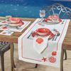 Shell Leke Tutmaz Keten Amerikan Servisi 30x50 cm Kırmızı (2'li Paket)
