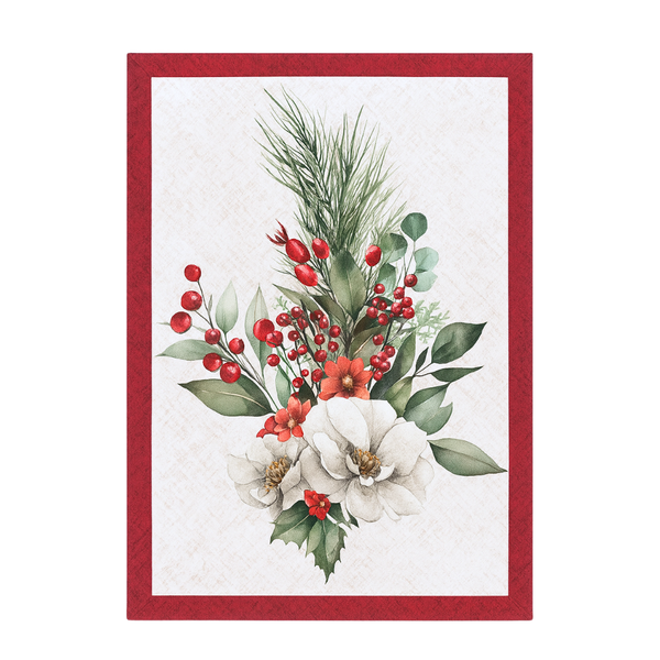 Winter Magnolia Pamuk Mutfak Kurulama Havlusu