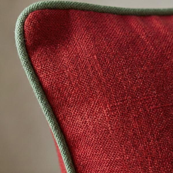 Merry Nakışlı Premium Keten Kırlent Kılıfı 45x45 cm