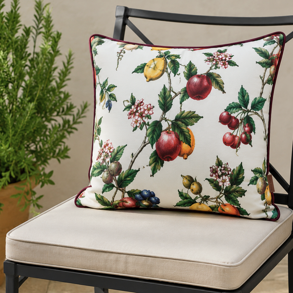 Porto Premium Pamuk Saten Kırlent Kılıfı 45x45 cm Bordo