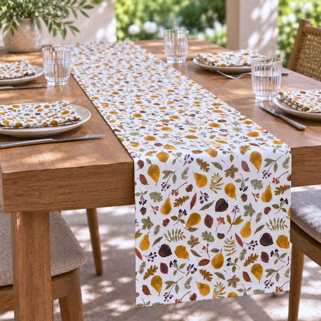 Harvest Dokuma Pamuk Runner 50x140 cm
