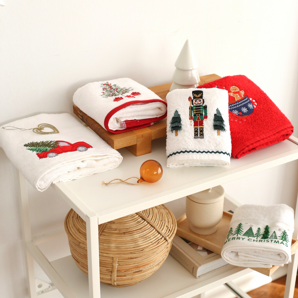 Christmas Tree Yüz Havlusu 50x80 cm Beyaz