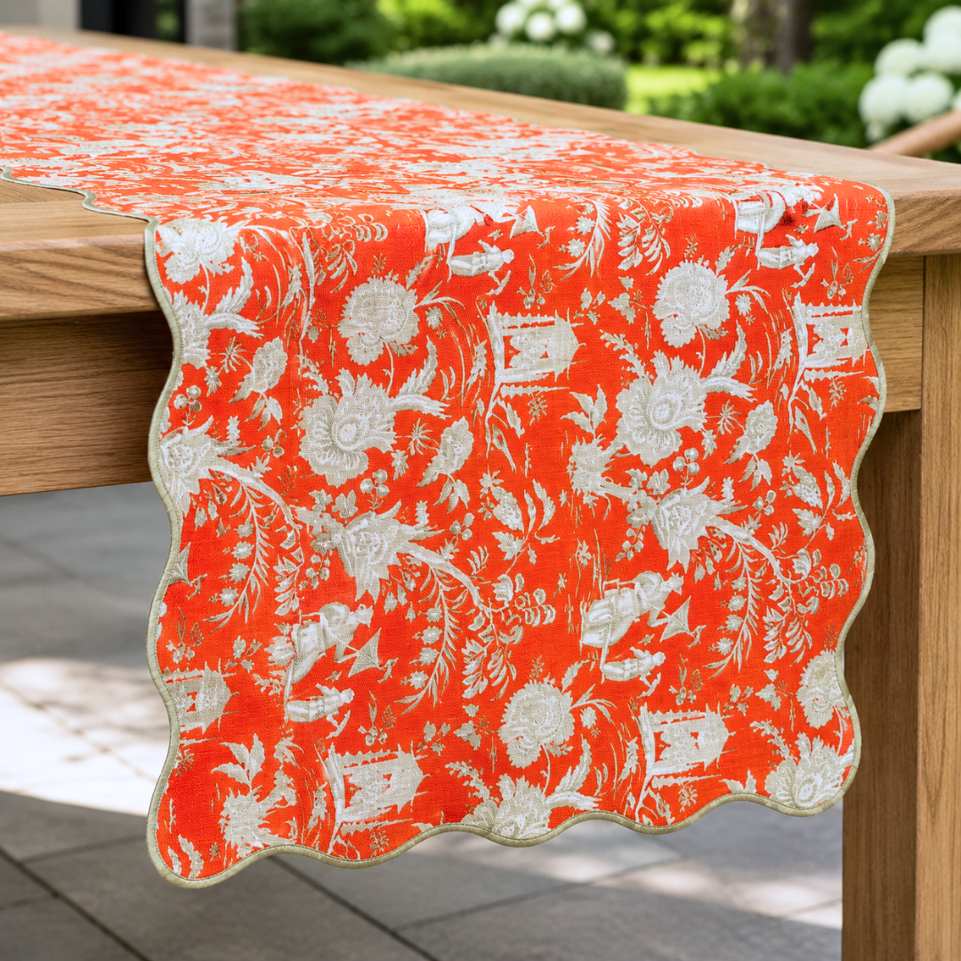 Kyoto Village Premium Dokuma Kıvrımlı Runner 45x150 cm Vizon