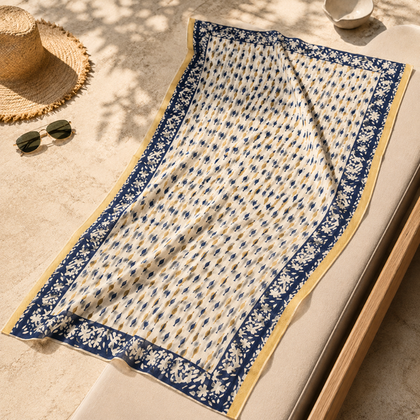 Azura Premium Pamuk Pareo Lacivert