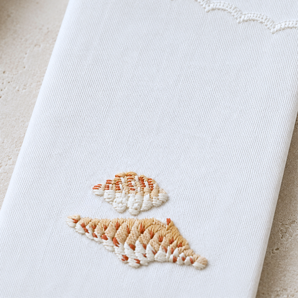 Oyster Nakışlı Pamuk Kaşıklık (2'li Set)