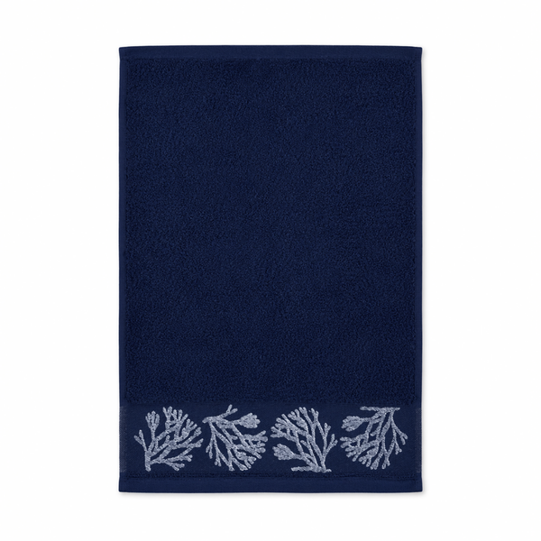 Ocean Reef  %100 Pamuk Kenar Detaylı Yüz Havlusu 40x60 cm