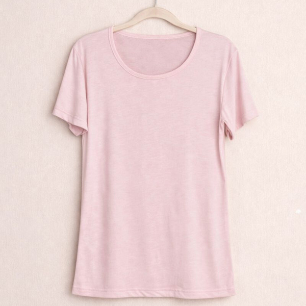 Neaf Bambu Kadın Tişört Pudra