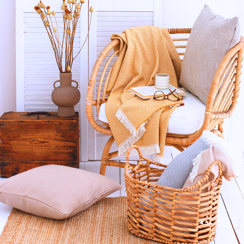 Aura Throw Battaniye 140x190 cm Gri